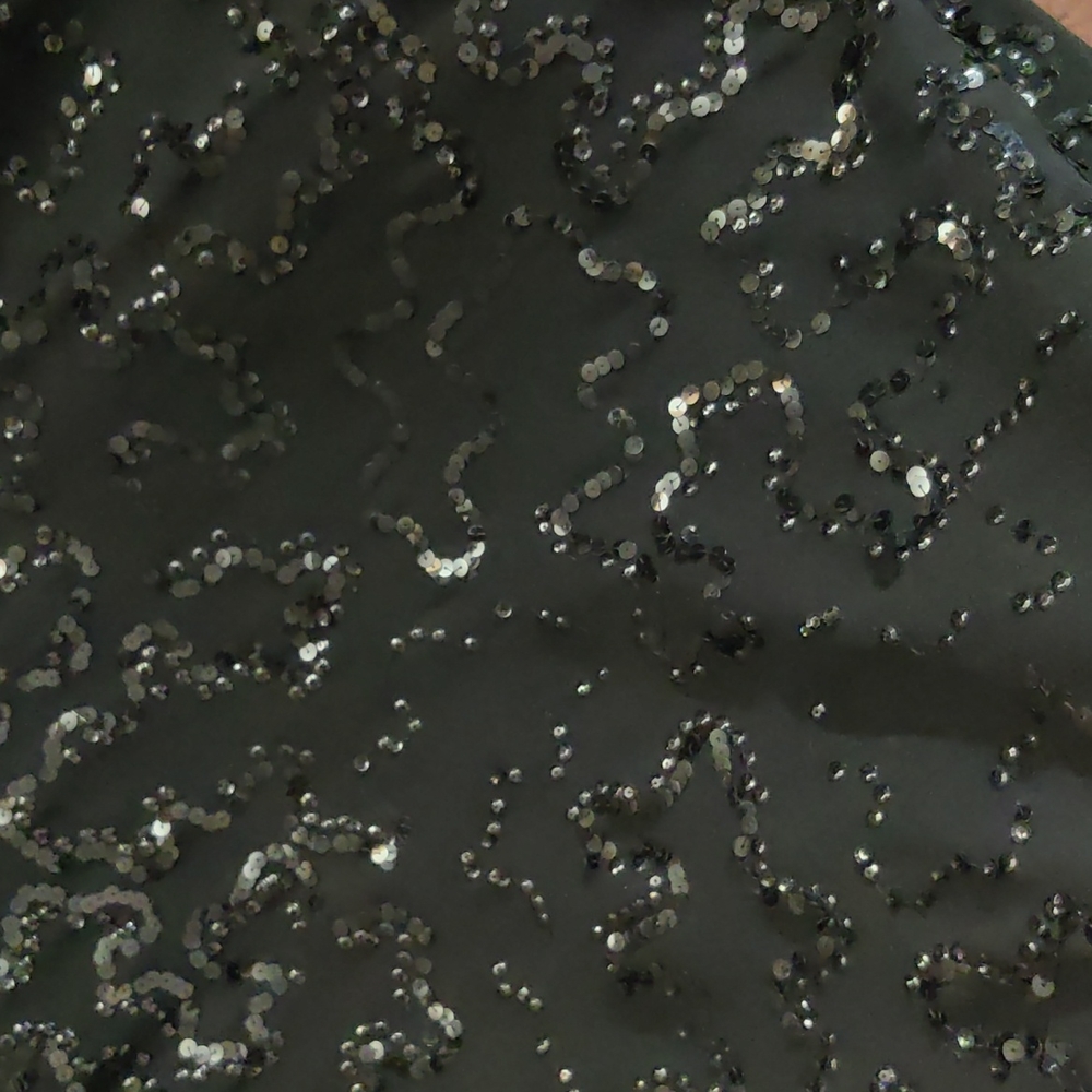 Vintage wounded little black dress sequined - Picture 5 of 6